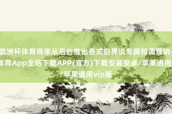 欧洲杯体育商家从后台推出各式自界说专属和蔼营销-世博体育App全站下载APP(官方)下载安装安卓/苹果通用vip版