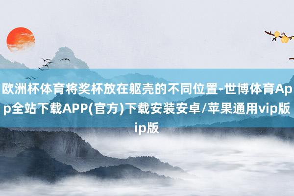 欧洲杯体育将奖杯放在躯壳的不同位置-世博体育App全站下载APP(官方)下载安装安卓/苹果通用vip版