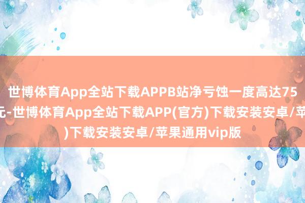 世博体育App全站下载APPB站净亏蚀一度高达75亿元和48亿元-世博体育App全站下载APP(官方)下载安装安卓/苹果通用vip版