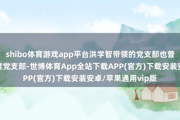 shibo体育游戏app平台洪学智带领的党支部也曾是红四方面军的尺度党支部-世博体育App全站下载APP(官方)下载安装安卓/苹果通用vip版