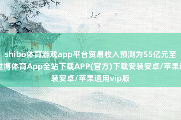 shibo体育游戏app平台贸易收入预测为55亿元至56亿元-世博体育App全站下载APP(官方)下载安装安卓/苹果通用vip版