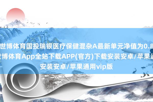 世博体育国投瑞银医疗保健混杂A最新单元净值为0.8248元-世博体育App全站下载APP(官方)下载安装安卓/苹果通用vip版