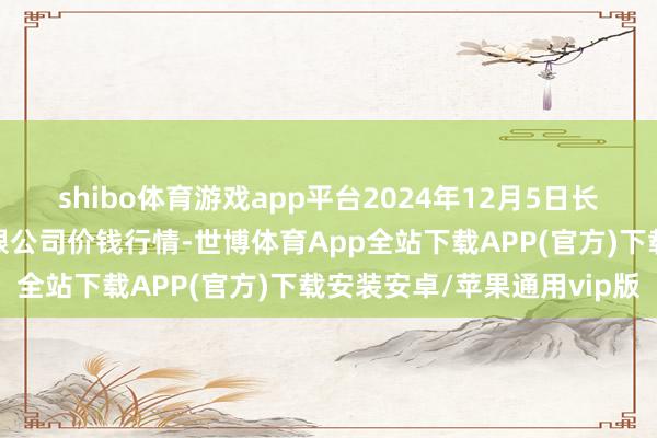 shibo体育游戏app平台2024年12月5日长春海吉星农居品物流有限公司价钱行情-世博体育App全站下载APP(官方)下载安装安卓/苹果通用vip版