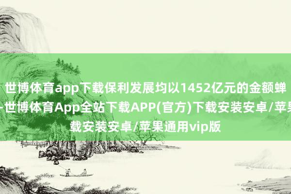 世博体育app下载保利发展均以1452亿元的金额蝉联销售冠军-世博体育App全站下载APP(官方)下载安装安卓/苹果通用vip版